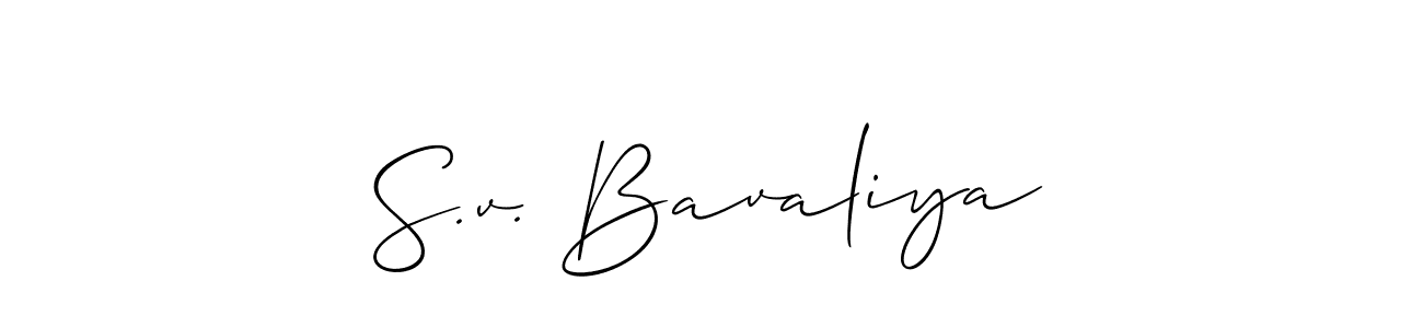 Make a beautiful signature design for name S.v. Bavaliya. Use this online signature maker to create a handwritten signature for free. S.v. Bavaliya signature style 2 images and pictures png