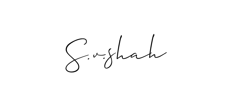 Here are the top 10 professional signature styles for the name S.v.shah. These are the best autograph styles you can use for your name. S.v.shah signature style 2 images and pictures png