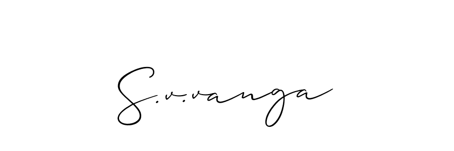 See photos of S.v.vanga official signature by Spectra . Check more albums & portfolios. Read reviews & check more about Allison_Script font. S.v.vanga signature style 2 images and pictures png