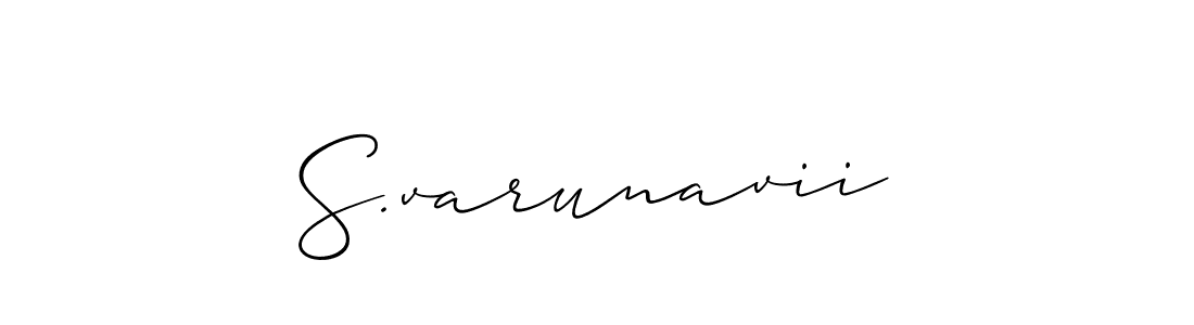 S.varunavii stylish signature style. Best Handwritten Sign (Allison_Script) for my name. Handwritten Signature Collection Ideas for my name S.varunavii. S.varunavii signature style 2 images and pictures png