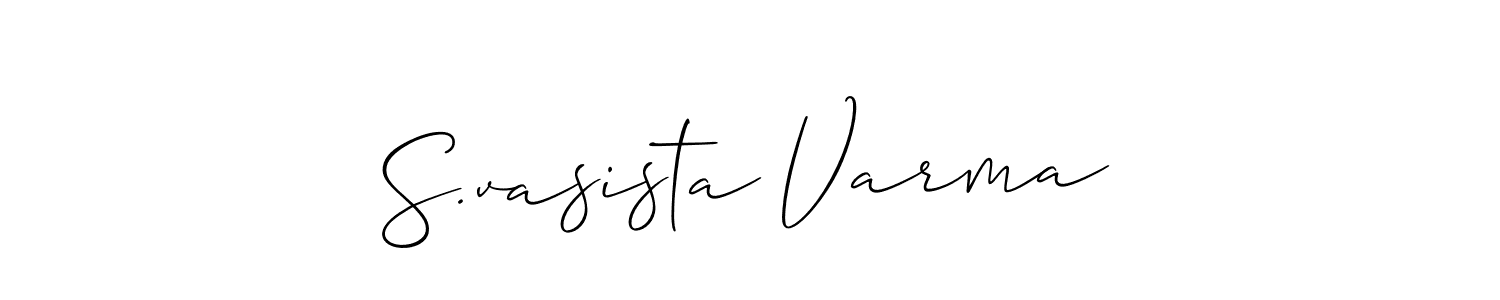 Once you've used our free online signature maker to create your best signature Allison_Script style, it's time to enjoy all of the benefits that S.vasista Varma name signing documents. S.vasista Varma signature style 2 images and pictures png