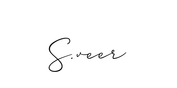 Check out images of Autograph of S.veer name. Actor S.veer Signature Style. Allison_Script is a professional sign style online. S.veer signature style 2 images and pictures png