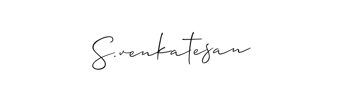 How to Draw S.venkatesan signature style? Allison_Script is a latest design signature styles for name S.venkatesan. S.venkatesan signature style 2 images and pictures png