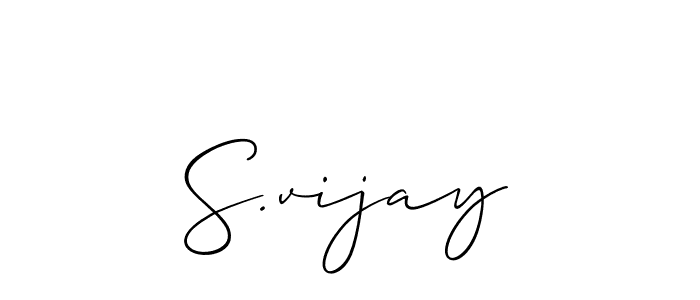 Make a beautiful signature design for name S.vijay. Use this online signature maker to create a handwritten signature for free. S.vijay signature style 2 images and pictures png