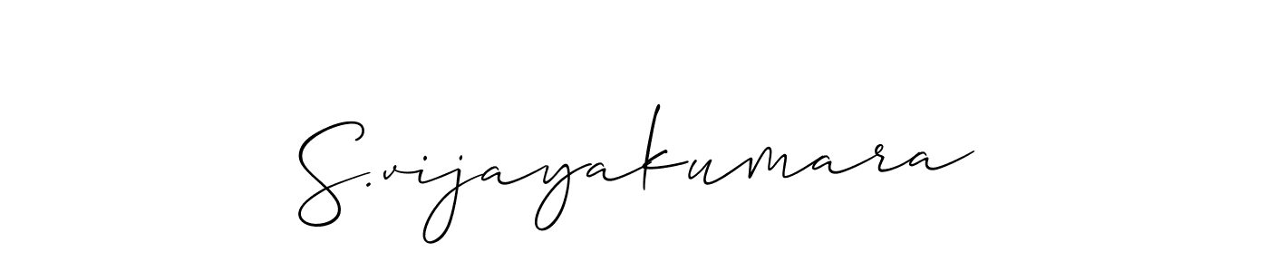 How to Draw S.vijayakumara signature style? Allison_Script is a latest design signature styles for name S.vijayakumara. S.vijayakumara signature style 2 images and pictures png