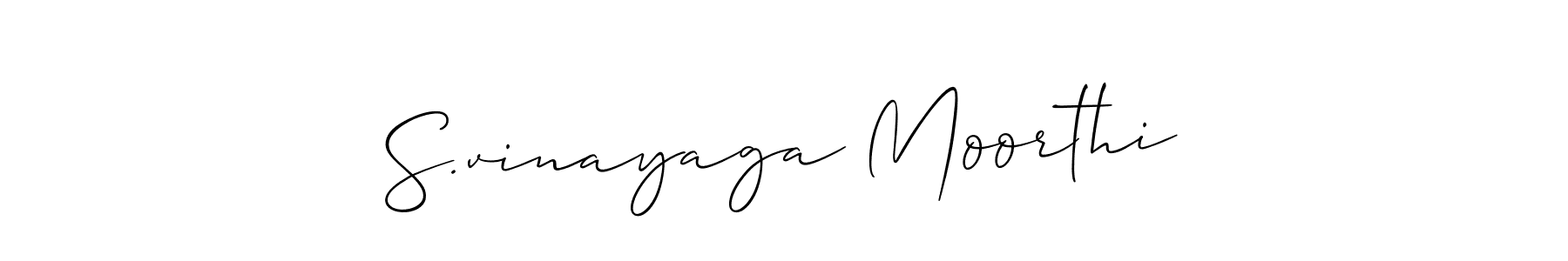 Make a short S.vinayaga Moorthi signature style. Manage your documents anywhere anytime using Allison_Script. Create and add eSignatures, submit forms, share and send files easily. S.vinayaga Moorthi signature style 2 images and pictures png