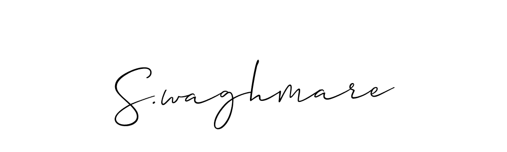 How to make S.waghmare signature? Allison_Script is a professional autograph style. Create handwritten signature for S.waghmare name. S.waghmare signature style 2 images and pictures png