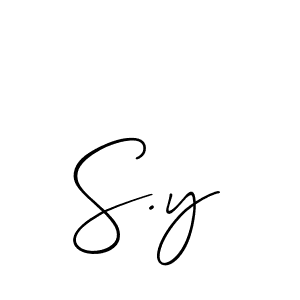 Make a short S.y signature style. Manage your documents anywhere anytime using Allison_Script. Create and add eSignatures, submit forms, share and send files easily. S.y signature style 2 images and pictures png