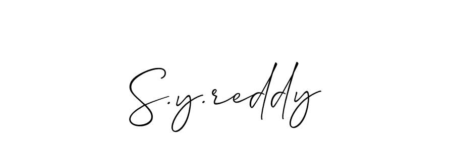 S.y.reddy stylish signature style. Best Handwritten Sign (Allison_Script) for my name. Handwritten Signature Collection Ideas for my name S.y.reddy. S.y.reddy signature style 2 images and pictures png