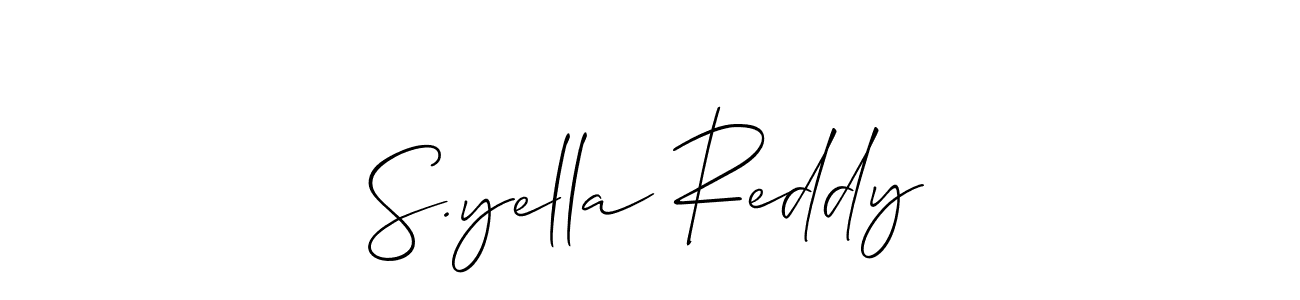 Once you've used our free online signature maker to create your best signature Allison_Script style, it's time to enjoy all of the benefits that S.yella Reddy name signing documents. S.yella Reddy signature style 2 images and pictures png