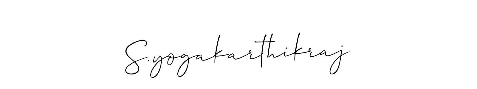 It looks lik you need a new signature style for name S.yogakarthikraj. Design unique handwritten (Allison_Script) signature with our free signature maker in just a few clicks. S.yogakarthikraj signature style 2 images and pictures png