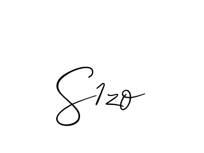 Design your own signature with our free online signature maker. With this signature software, you can create a handwritten (Allison_Script) signature for name S1zo. S1zo signature style 2 images and pictures png