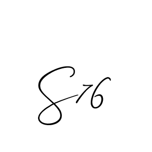 Similarly Allison_Script is the best handwritten signature design. Signature creator online .You can use it as an online autograph creator for name S76. S76 signature style 2 images and pictures png