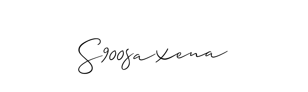 How to make S900saxena signature? Allison_Script is a professional autograph style. Create handwritten signature for S900saxena name. S900saxena signature style 2 images and pictures png