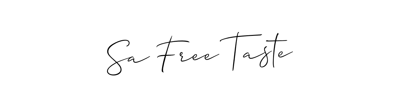 Make a beautiful signature design for name Sa Free Taste. Use this online signature maker to create a handwritten signature for free. Sa Free Taste signature style 2 images and pictures png