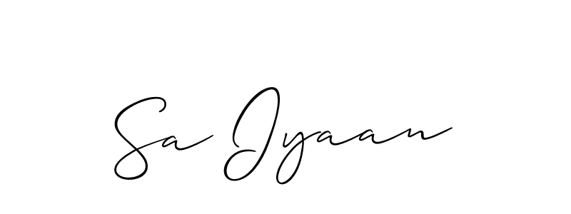 This is the best signature style for the Sa Iyaan name. Also you like these signature font (Allison_Script). Mix name signature. Sa Iyaan signature style 2 images and pictures png