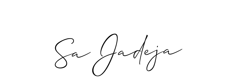 You can use this online signature creator to create a handwritten signature for the name Sa Jadeja. This is the best online autograph maker. Sa Jadeja signature style 2 images and pictures png