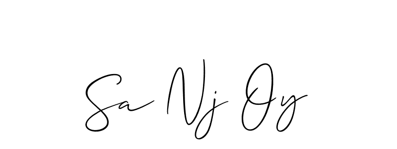 Best and Professional Signature Style for Sa Nj Oy. Allison_Script Best Signature Style Collection. Sa Nj Oy signature style 2 images and pictures png