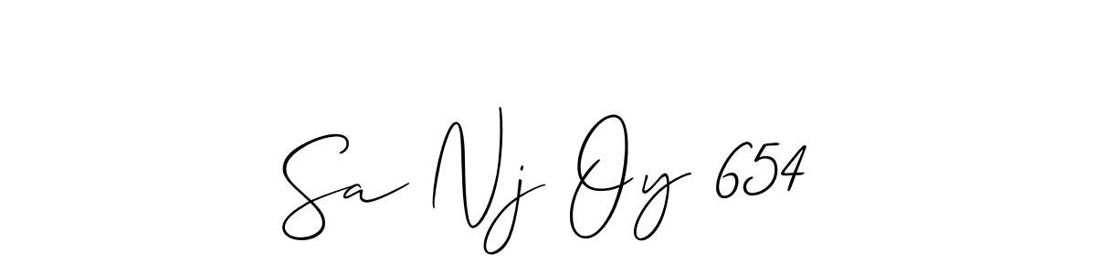 How to make Sa Nj Oy 654 signature? Allison_Script is a professional autograph style. Create handwritten signature for Sa Nj Oy 654 name. Sa Nj Oy 654 signature style 2 images and pictures png