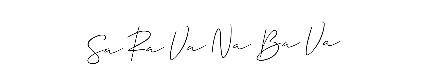 Once you've used our free online signature maker to create your best signature Allison_Script style, it's time to enjoy all of the benefits that Sa Ra Va Na Ba Va name signing documents. Sa Ra Va Na Ba Va signature style 2 images and pictures png