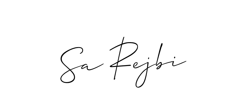 You should practise on your own different ways (Allison_Script) to write your name (Sa Rejbi) in signature. don't let someone else do it for you. Sa Rejbi signature style 2 images and pictures png