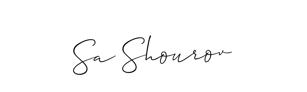 Make a beautiful signature design for name Sa Shourov. Use this online signature maker to create a handwritten signature for free. Sa Shourov signature style 2 images and pictures png