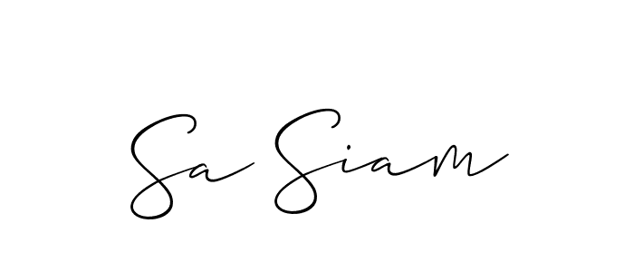 You can use this online signature creator to create a handwritten signature for the name Sa Siam. This is the best online autograph maker. Sa Siam signature style 2 images and pictures png