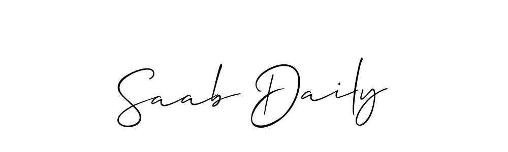 This is the best signature style for the Saab Daily name. Also you like these signature font (Allison_Script). Mix name signature. Saab Daily signature style 2 images and pictures png