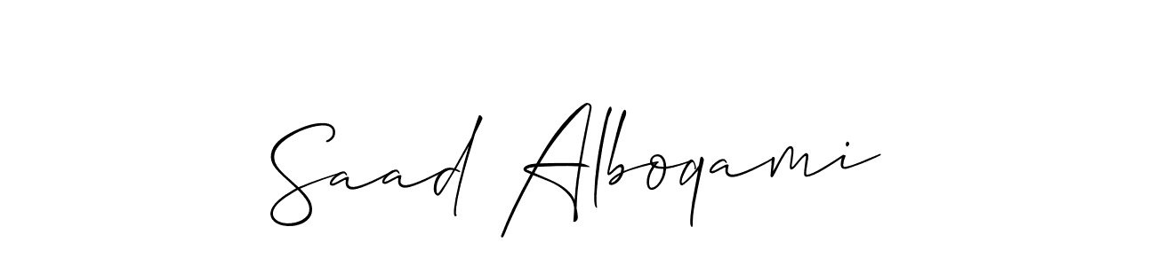 How to Draw Saad Alboqami signature style? Allison_Script is a latest design signature styles for name Saad Alboqami. Saad Alboqami signature style 2 images and pictures png