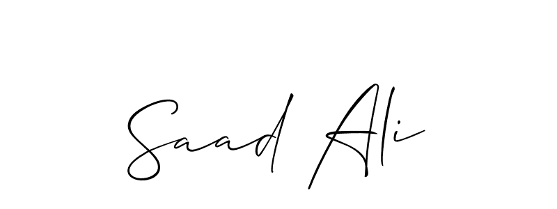 Best and Professional Signature Style for Saad Ali. Allison_Script Best Signature Style Collection. Saad Ali signature style 2 images and pictures png