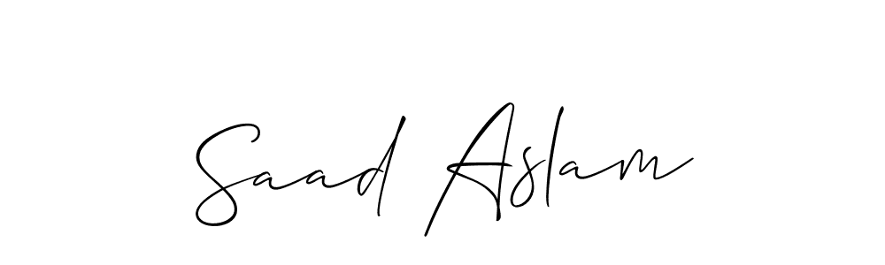 You can use this online signature creator to create a handwritten signature for the name Saad Aslam. This is the best online autograph maker. Saad Aslam signature style 2 images and pictures png