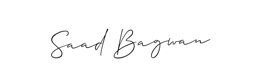 Best and Professional Signature Style for Saad Bagwan. Allison_Script Best Signature Style Collection. Saad Bagwan signature style 2 images and pictures png