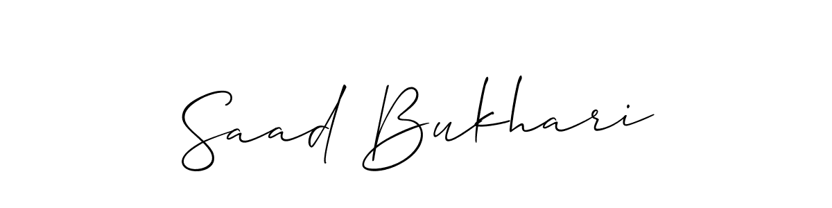 Best and Professional Signature Style for Saad Bukhari. Allison_Script Best Signature Style Collection. Saad Bukhari signature style 2 images and pictures png