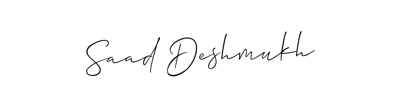 Once you've used our free online signature maker to create your best signature Allison_Script style, it's time to enjoy all of the benefits that Saad Deshmukh name signing documents. Saad Deshmukh signature style 2 images and pictures png