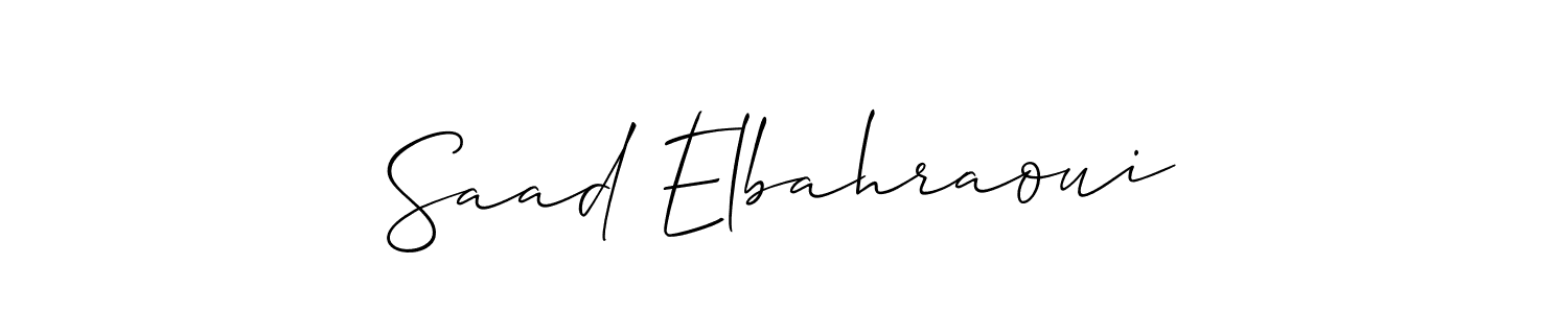 Saad Elbahraoui stylish signature style. Best Handwritten Sign (Allison_Script) for my name. Handwritten Signature Collection Ideas for my name Saad Elbahraoui. Saad Elbahraoui signature style 2 images and pictures png