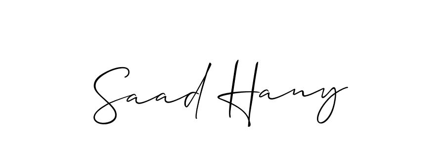 Once you've used our free online signature maker to create your best signature Allison_Script style, it's time to enjoy all of the benefits that Saad Hany name signing documents. Saad Hany signature style 2 images and pictures png