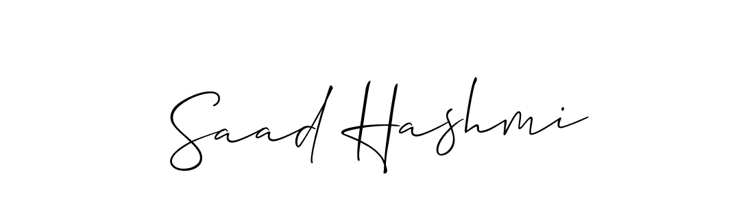 Make a beautiful signature design for name Saad Hashmi. Use this online signature maker to create a handwritten signature for free. Saad Hashmi signature style 2 images and pictures png