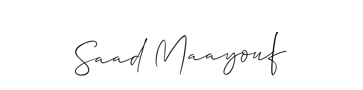 Best and Professional Signature Style for Saad Maayouf. Allison_Script Best Signature Style Collection. Saad Maayouf signature style 2 images and pictures png