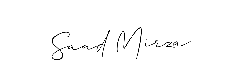 You should practise on your own different ways (Allison_Script) to write your name (Saad Mirza) in signature. don't let someone else do it for you. Saad Mirza signature style 2 images and pictures png