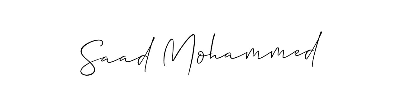 Best and Professional Signature Style for Saad Mohammed. Allison_Script Best Signature Style Collection. Saad Mohammed signature style 2 images and pictures png