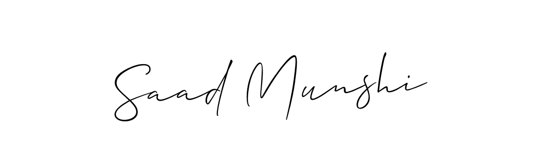 See photos of Saad Munshi official signature by Spectra . Check more albums & portfolios. Read reviews & check more about Allison_Script font. Saad Munshi signature style 2 images and pictures png