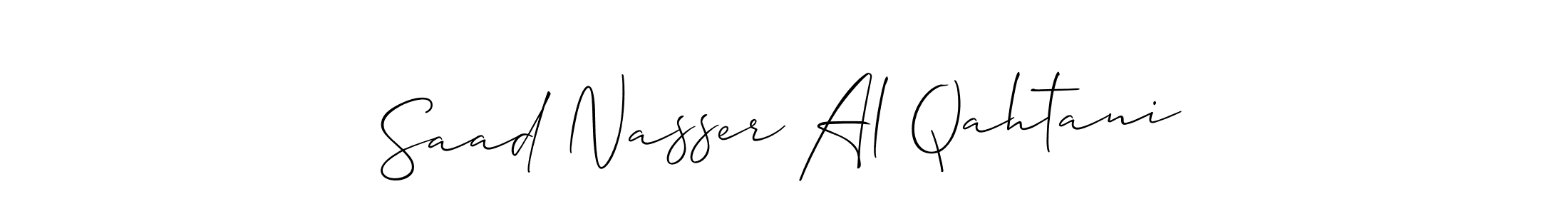 Use a signature maker to create a handwritten signature online. With this signature software, you can design (Allison_Script) your own signature for name Saad Nasser Al Qahtani. Saad Nasser Al Qahtani signature style 2 images and pictures png