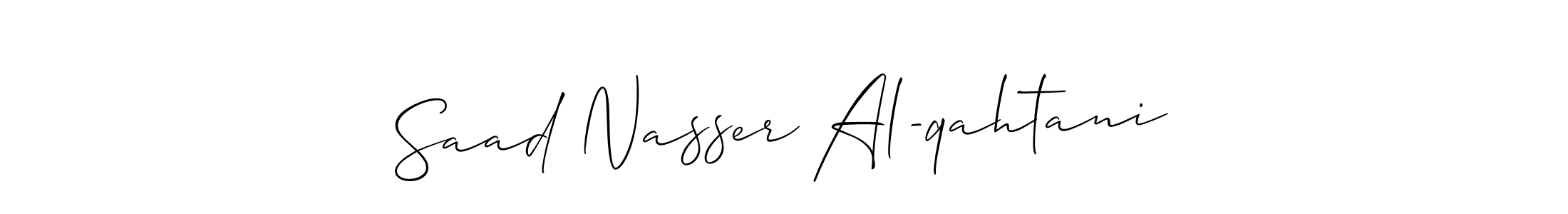 Make a beautiful signature design for name Saad Nasser Al-qahtani. With this signature (Allison_Script) style, you can create a handwritten signature for free. Saad Nasser Al-qahtani signature style 2 images and pictures png