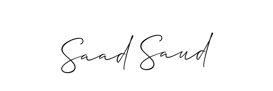 Saad Saud stylish signature style. Best Handwritten Sign (Allison_Script) for my name. Handwritten Signature Collection Ideas for my name Saad Saud. Saad Saud signature style 2 images and pictures png