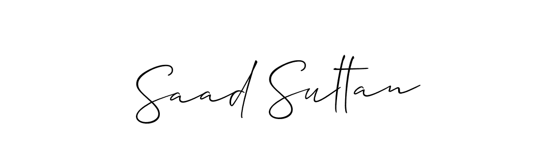 Allison_Script is a professional signature style that is perfect for those who want to add a touch of class to their signature. It is also a great choice for those who want to make their signature more unique. Get Saad Sultan name to fancy signature for free. Saad Sultan signature style 2 images and pictures png