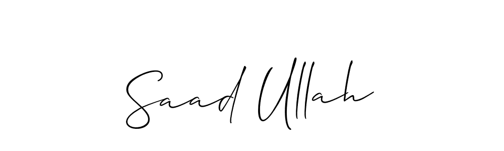 Make a short Saad Ullah signature style. Manage your documents anywhere anytime using Allison_Script. Create and add eSignatures, submit forms, share and send files easily. Saad Ullah signature style 2 images and pictures png