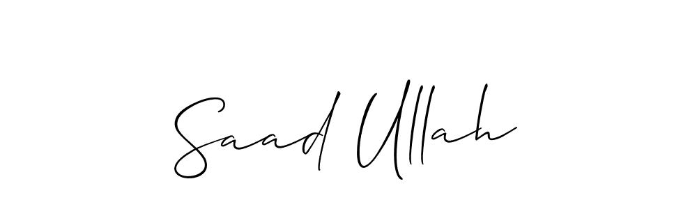 You can use this online signature creator to create a handwritten signature for the name Saad Ullah. This is the best online autograph maker. Saad Ullah signature style 2 images and pictures png