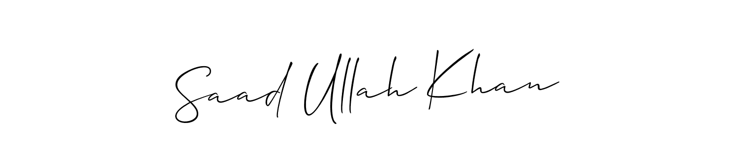 Best and Professional Signature Style for Saad Ullah Khan. Allison_Script Best Signature Style Collection. Saad Ullah Khan signature style 2 images and pictures png