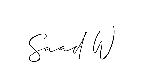 Once you've used our free online signature maker to create your best signature Allison_Script style, it's time to enjoy all of the benefits that Saad W name signing documents. Saad W signature style 2 images and pictures png