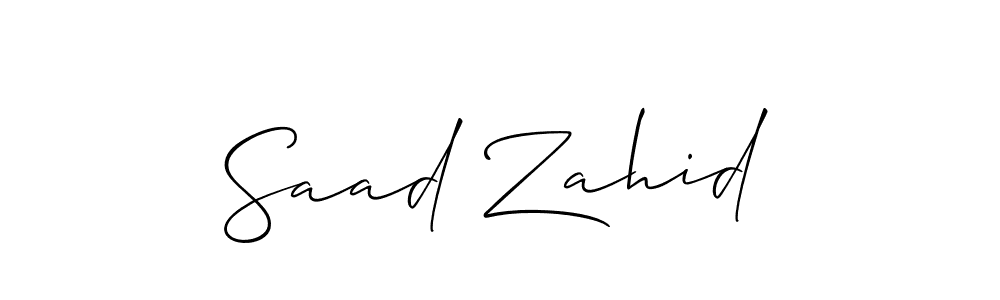 This is the best signature style for the Saad Zahid name. Also you like these signature font (Allison_Script). Mix name signature. Saad Zahid signature style 2 images and pictures png